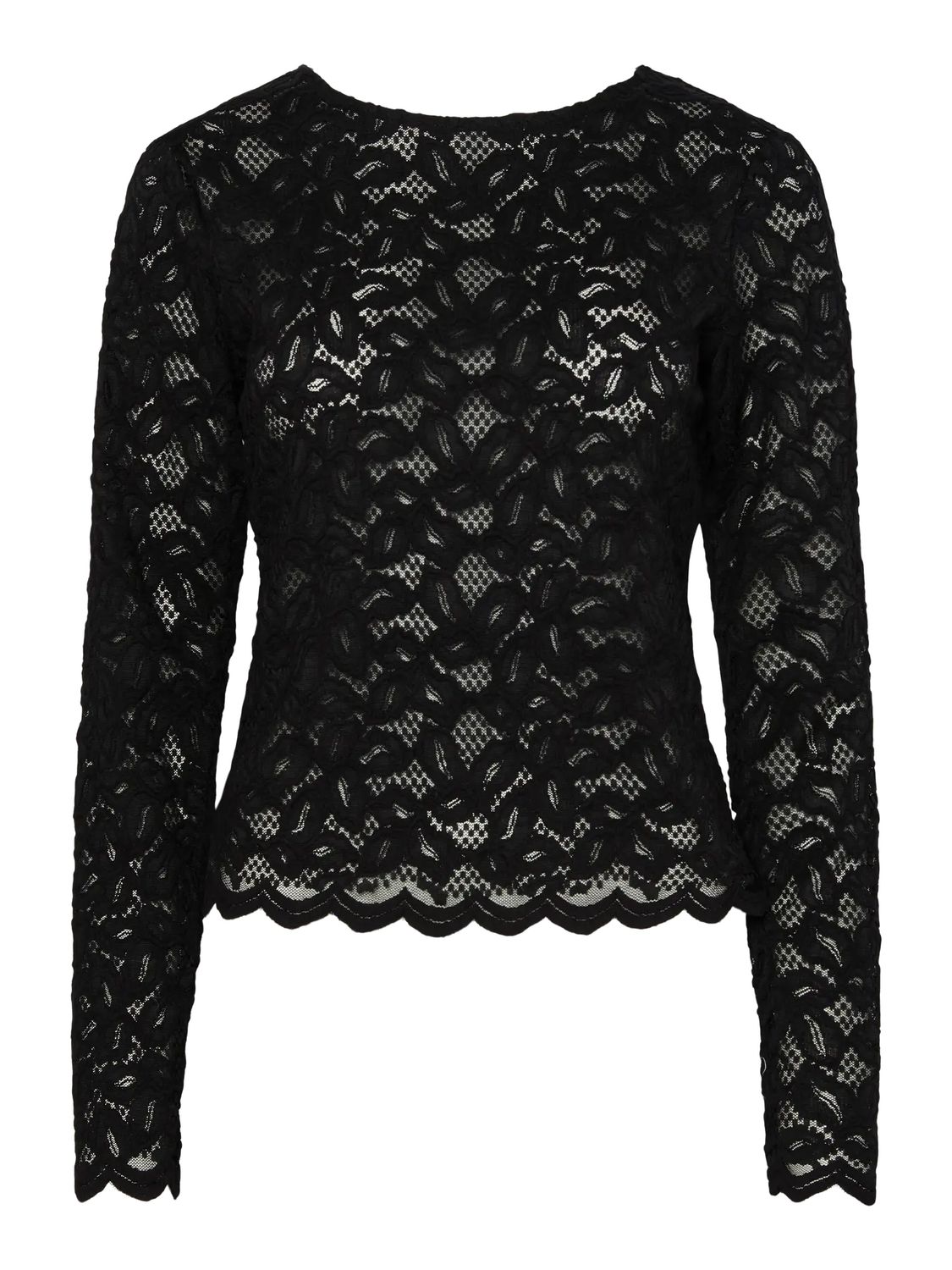 PCJOHANNE LS LACE TOP WVN