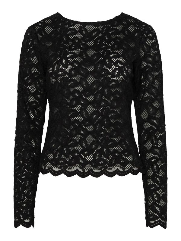 PCJOHANNE LS LACE TOP WVN