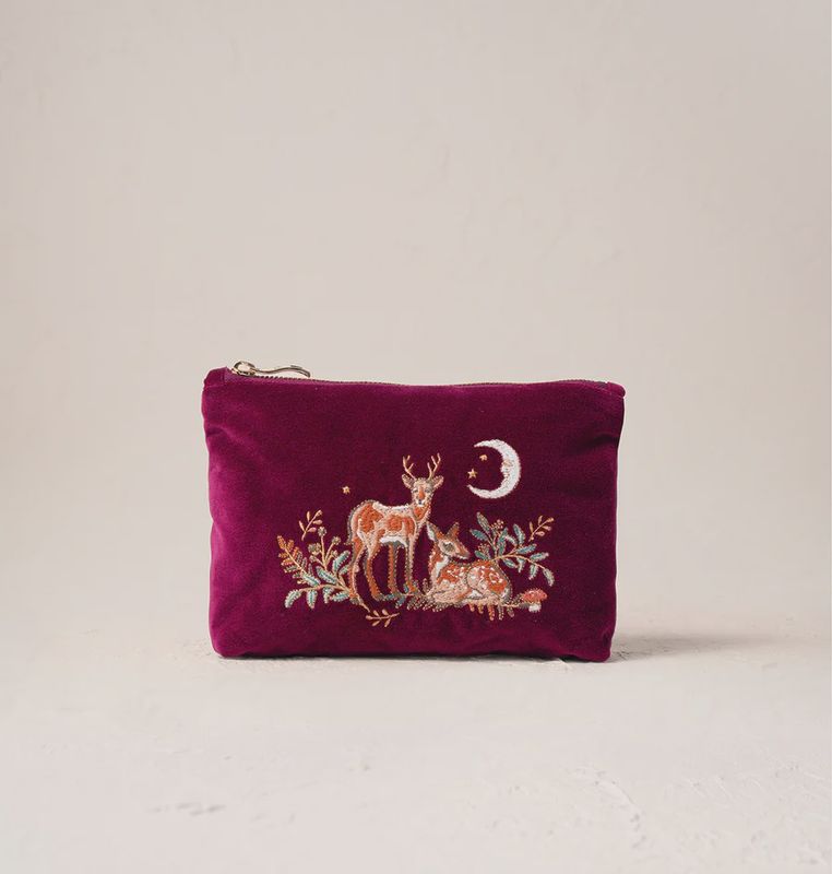 Enchanted Woodland Mini Pouch Ruby