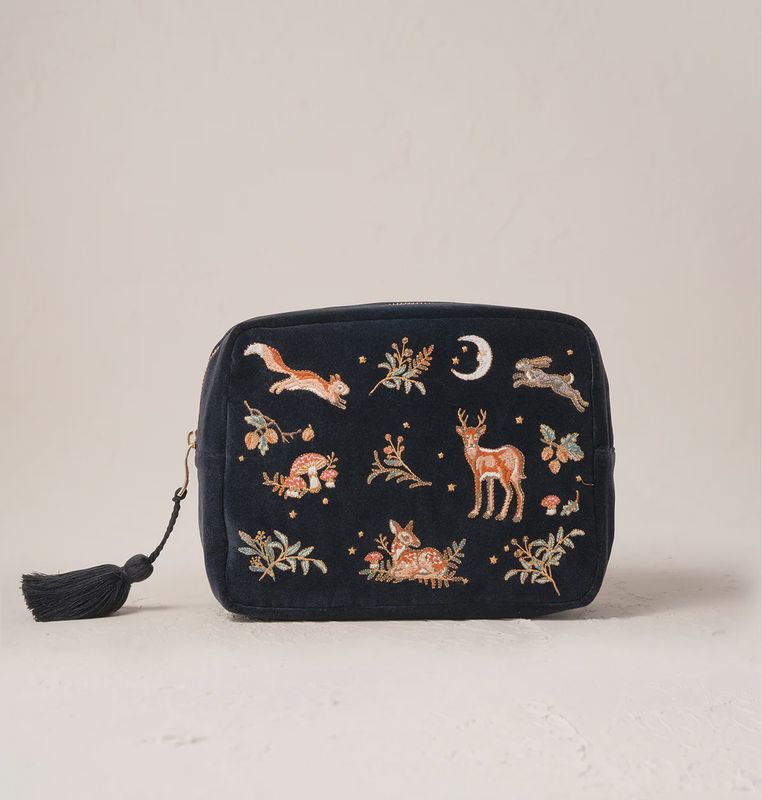 Enchanted Woodland Wash Bag Charcoal