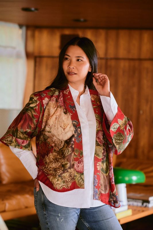 Primula Berry Kimono