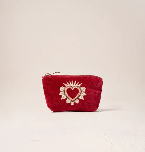 Enchanted Heart Coin Purse Rouge