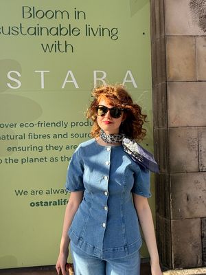 YASROSIE SS DENIM TOP S