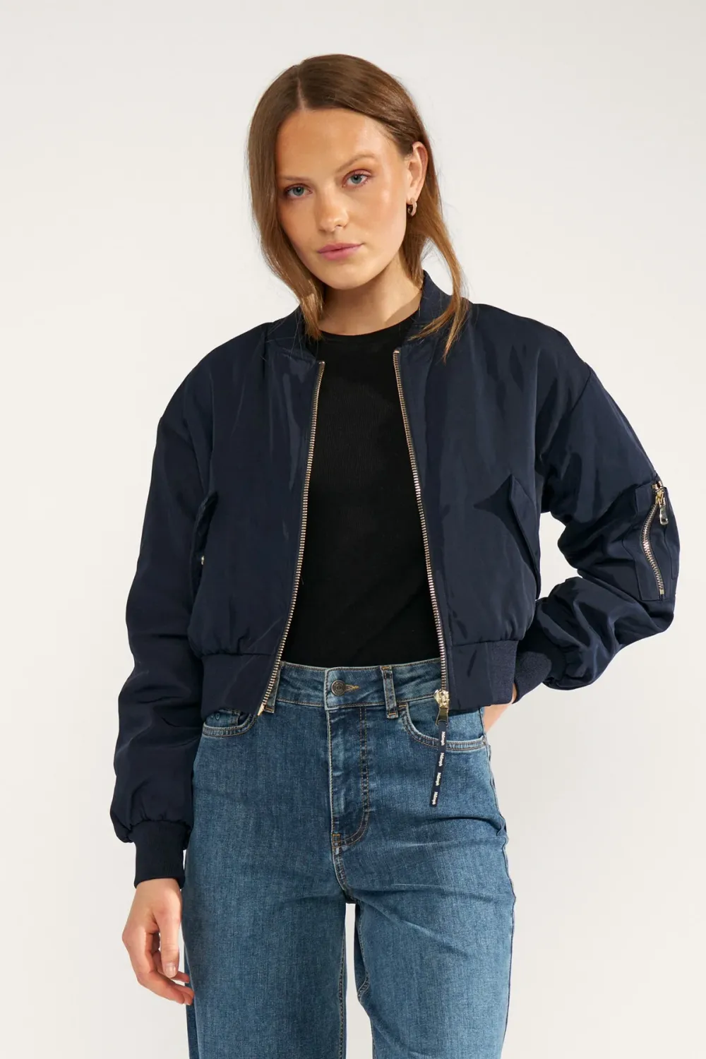 NUMIANNA CROPPED BOMBER JACKET
