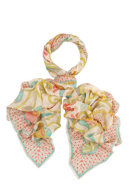 Giant Kantha Lime Scarf