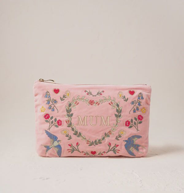 Earth Goddess Mum Velvet Everyday Pouch -Rose