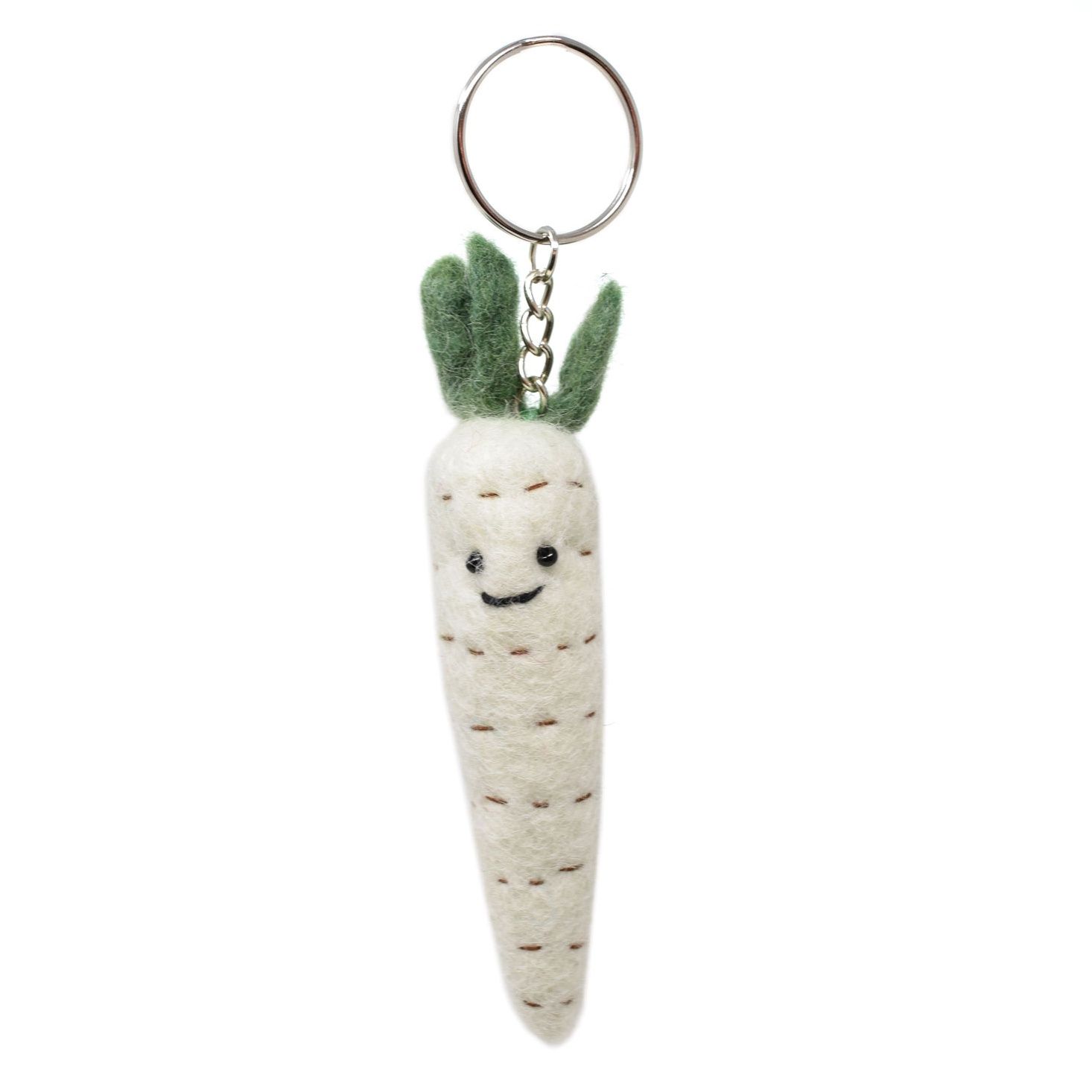 Parsnip - Wool Felt Keyring