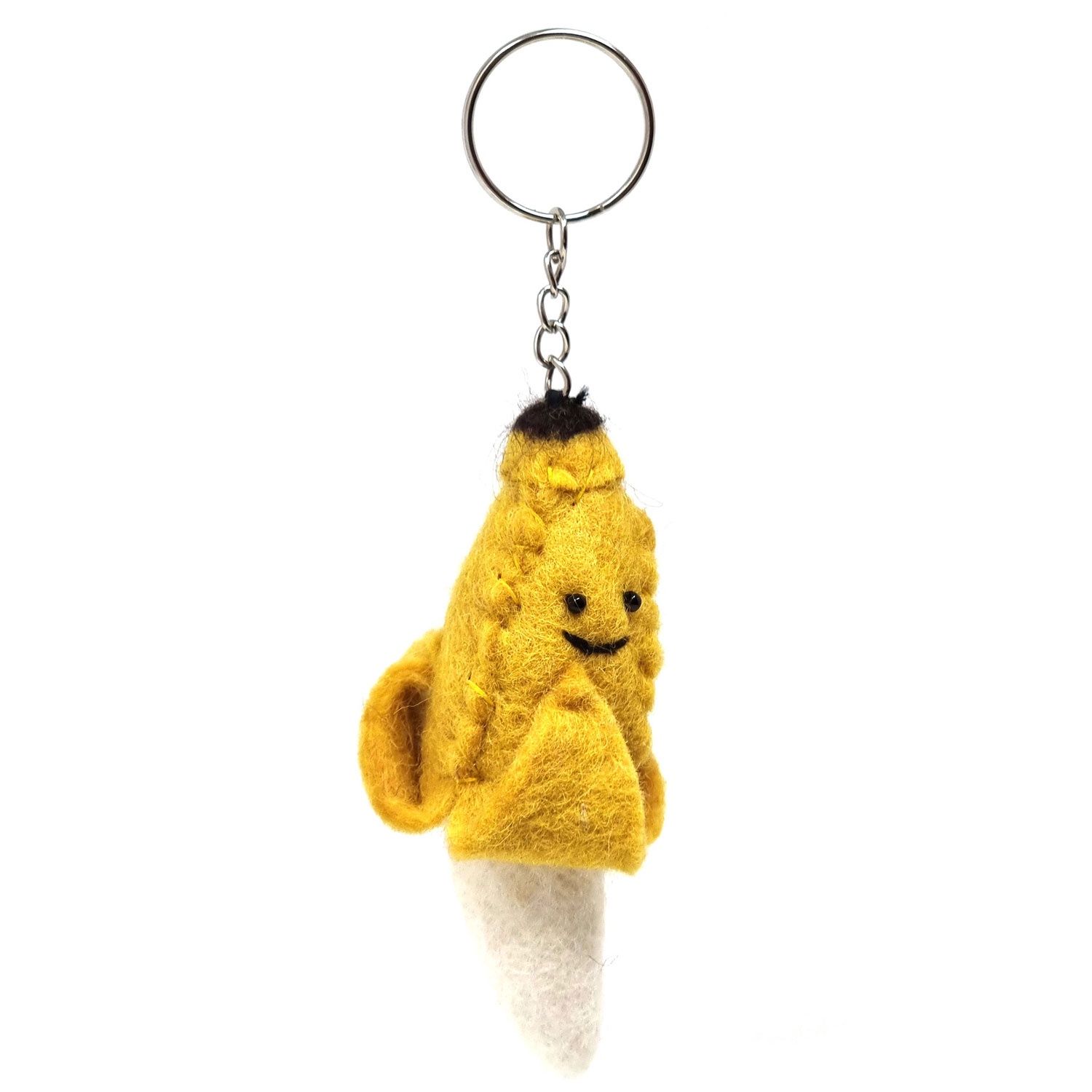 Banana - Wool Felt Keyring