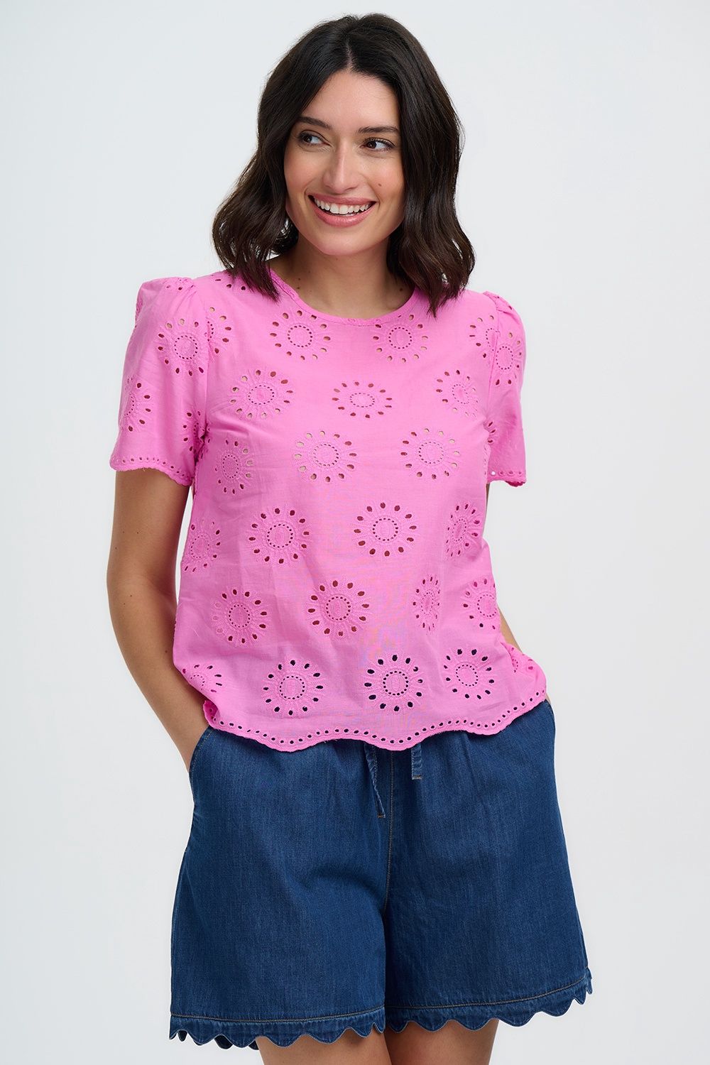 BONITA BRODERIE ANGLAISE TOP