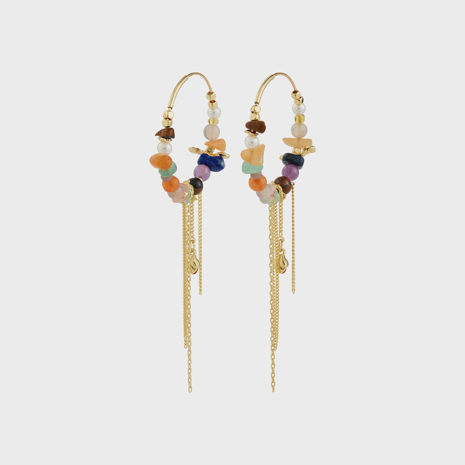 IRIS earrings gold-plated/multi