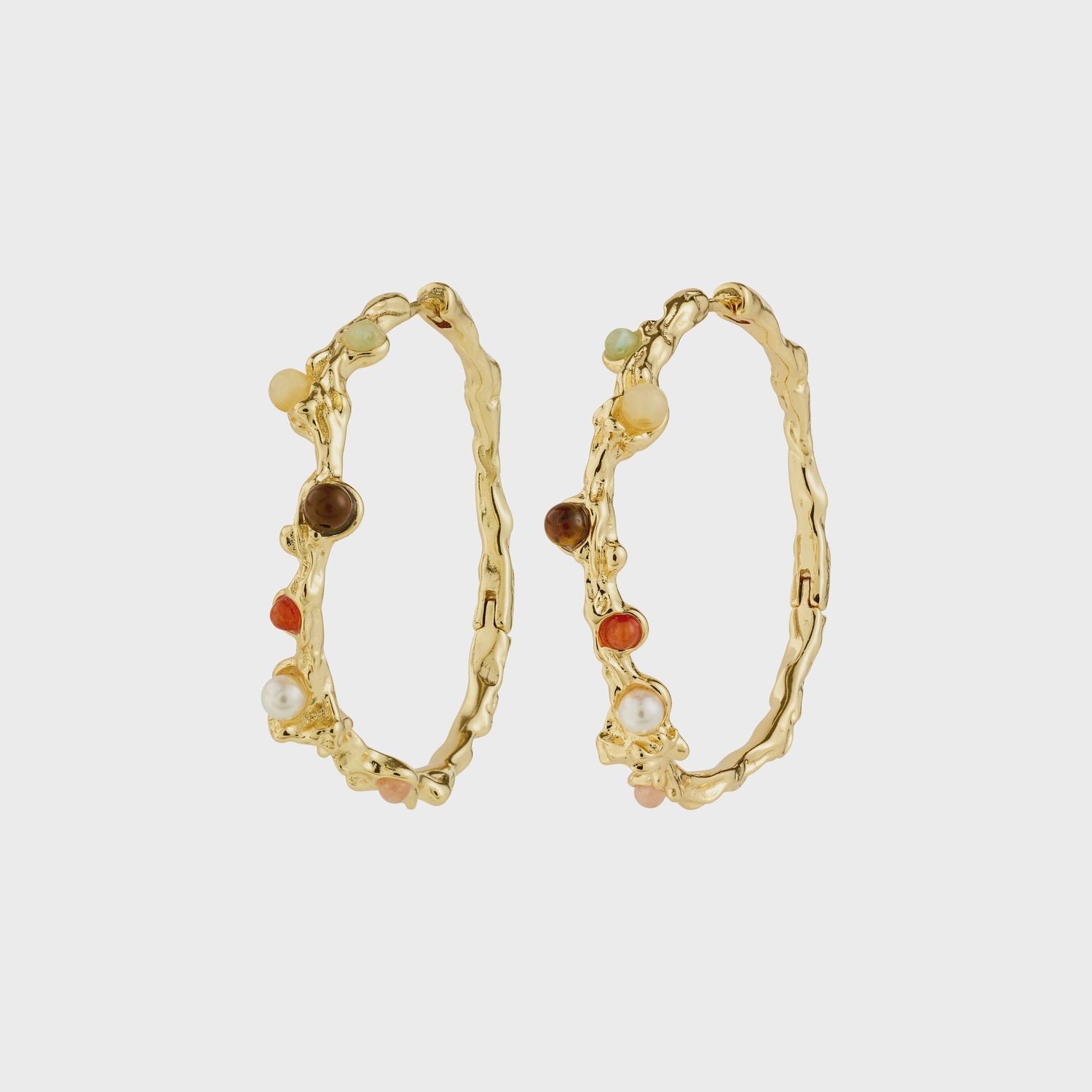 IRIS hoop earrings gold-plated