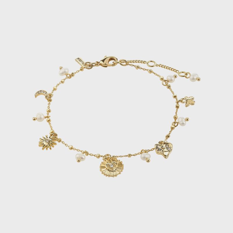 MAJA crystal multi drops bracelet silver-plated