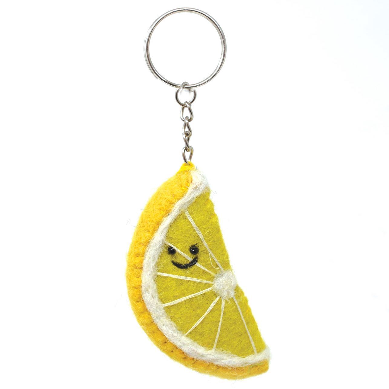 Lemon Slice - Felt Keyring