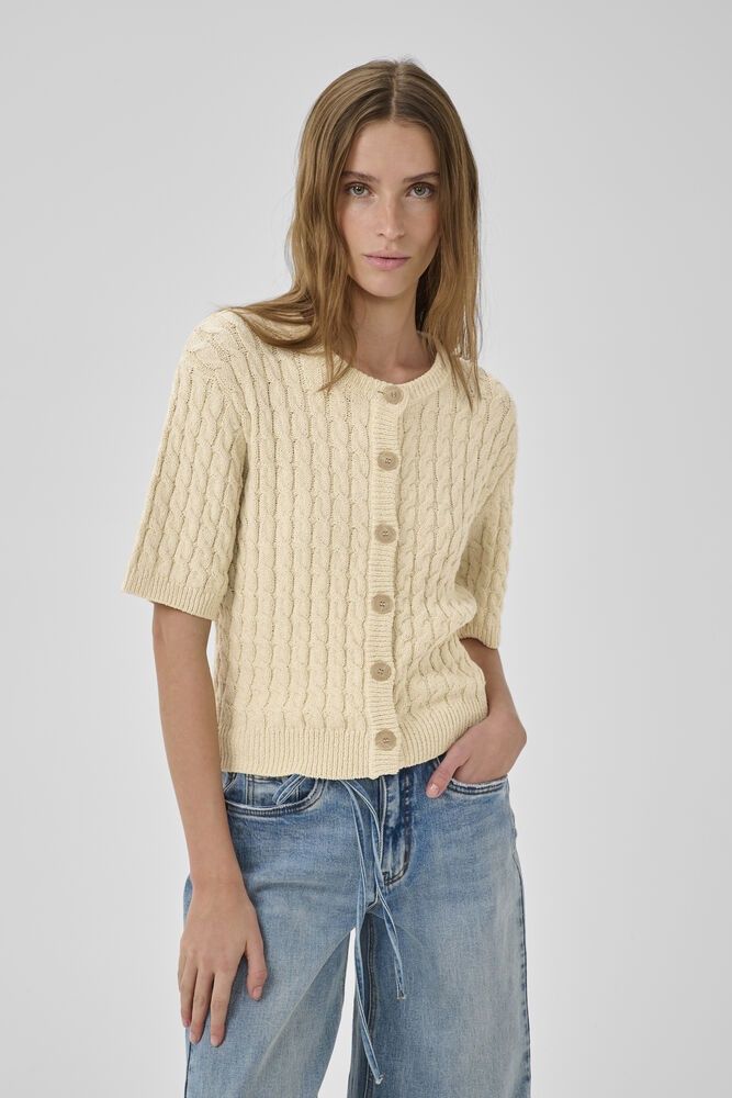 DivaMW Knit Cardigan - Brown Rice - Nature