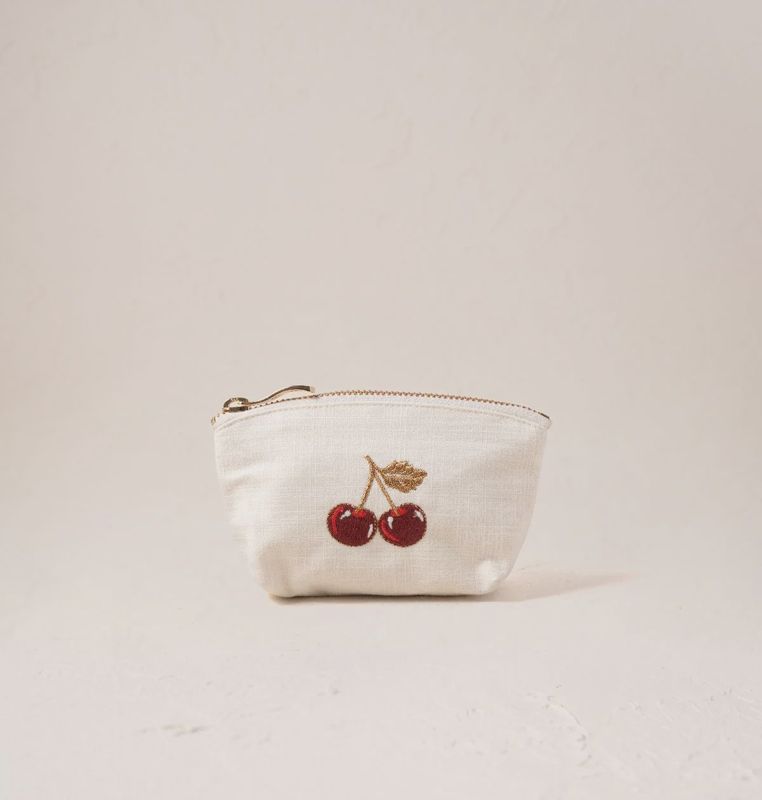 Cherries Cotton Coin Purse