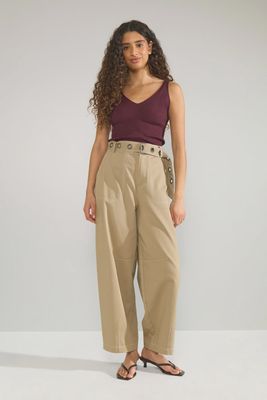 Nuhilme Barrel Pants 5720 Silver Mink