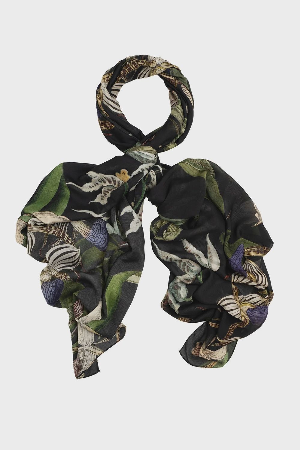Orchid Black Scarf