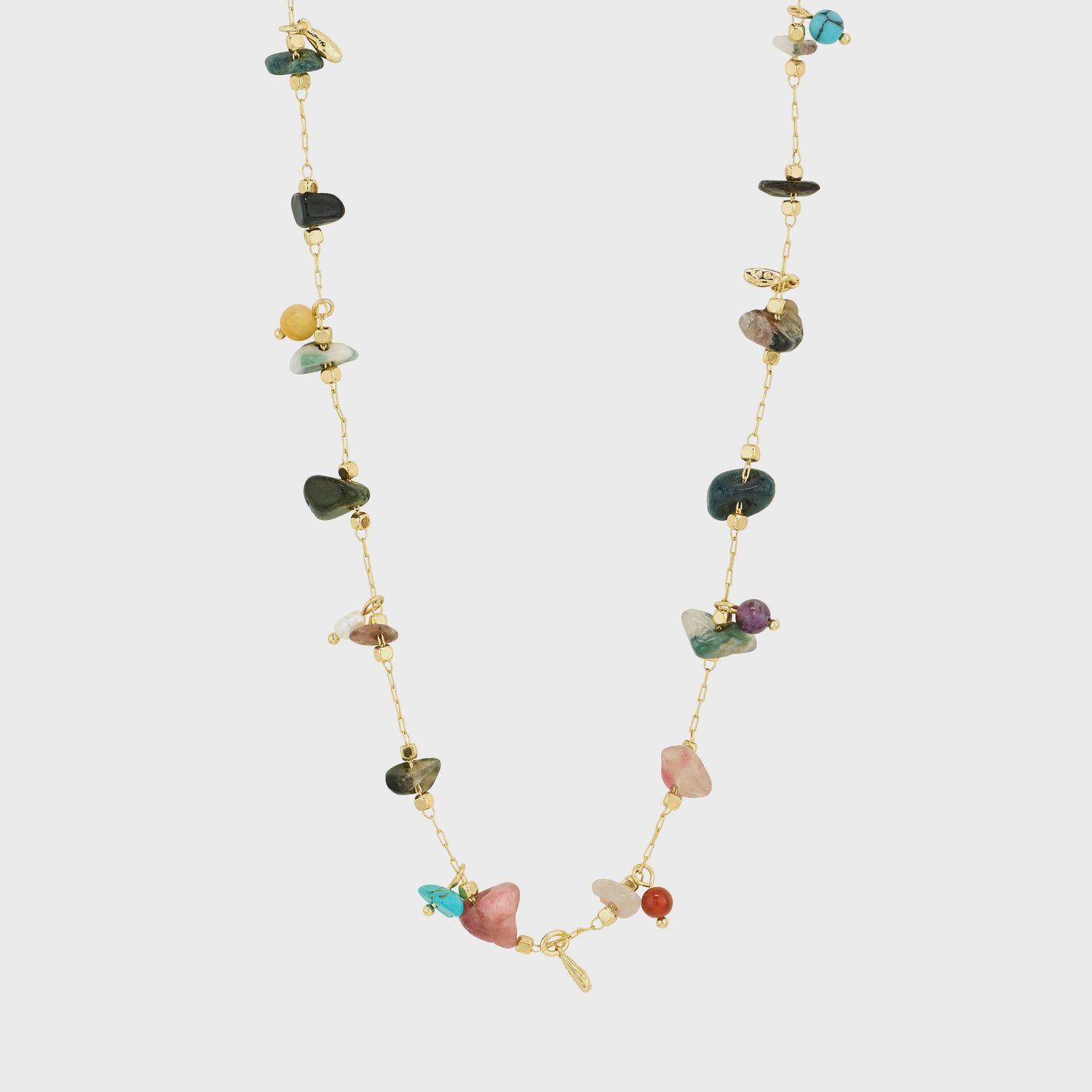 Here Necklace gold-plated/multi