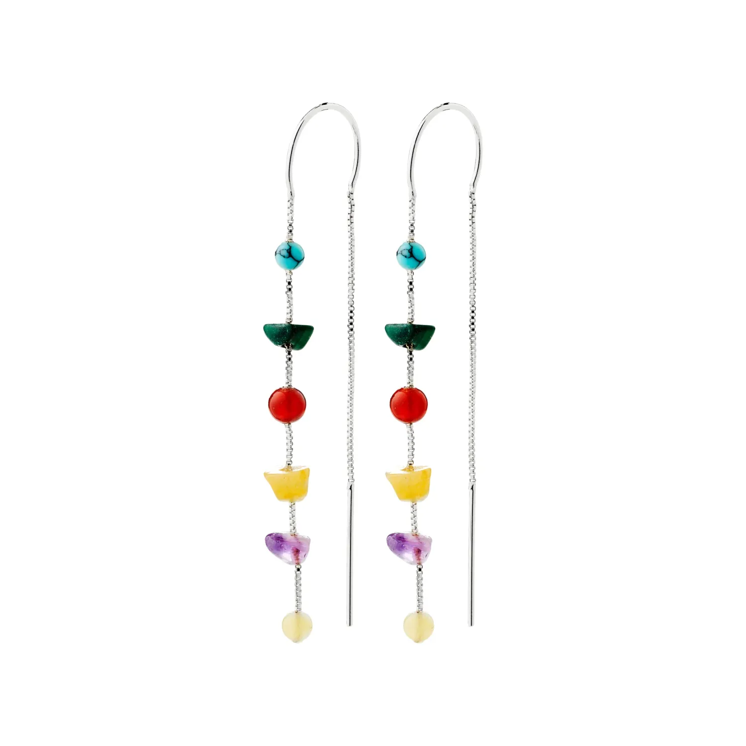 HERE hoop earrings silver-plated