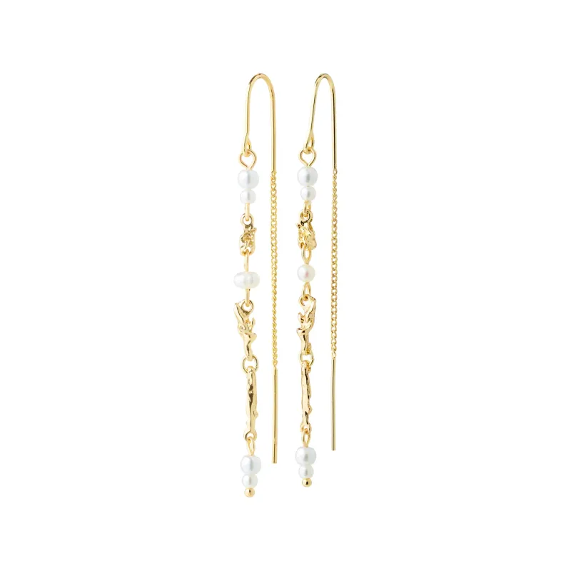 SLOAN chain earrings gold-plated