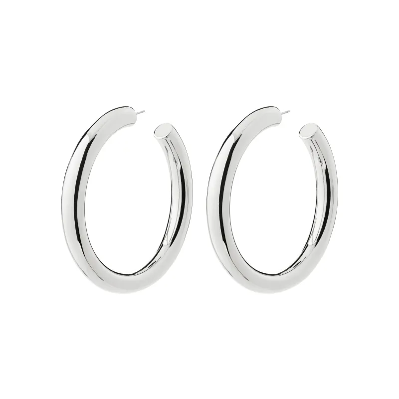 TOVIN hoop earrings silver-plated