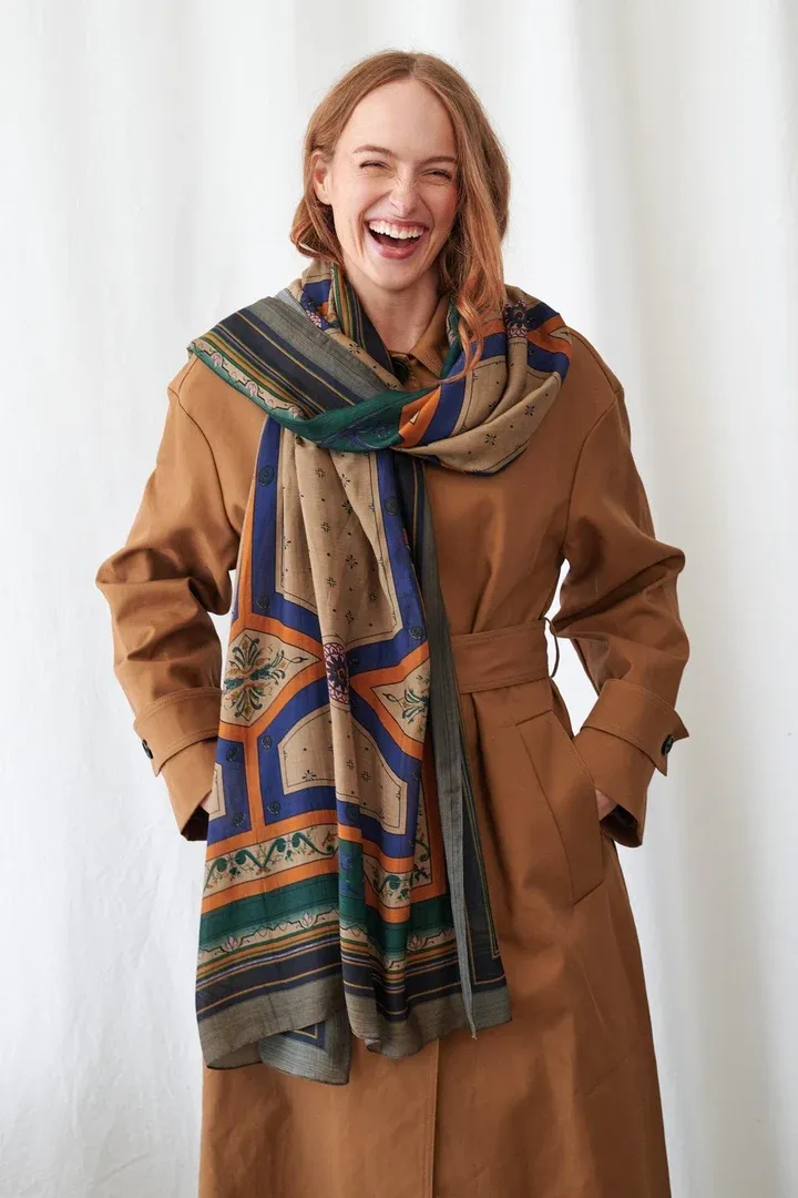 Fleur De Lys Sand Scarf