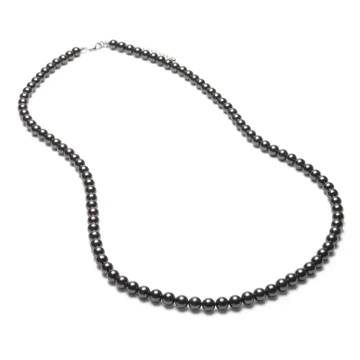 Harrogate Long Beaded Necklace - Black