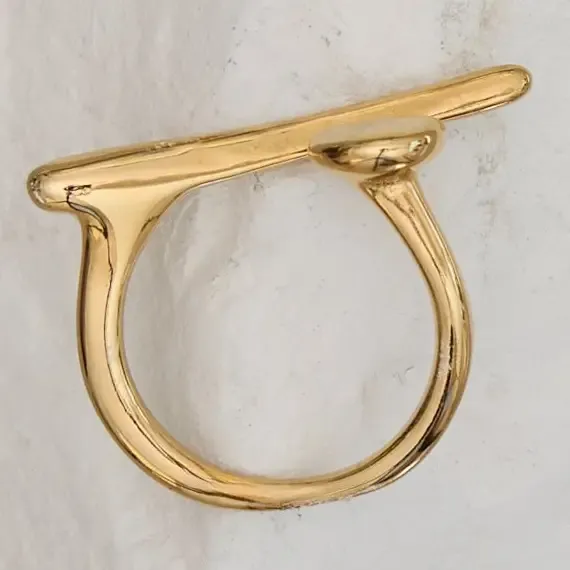 Statement Bar Ring - Gold