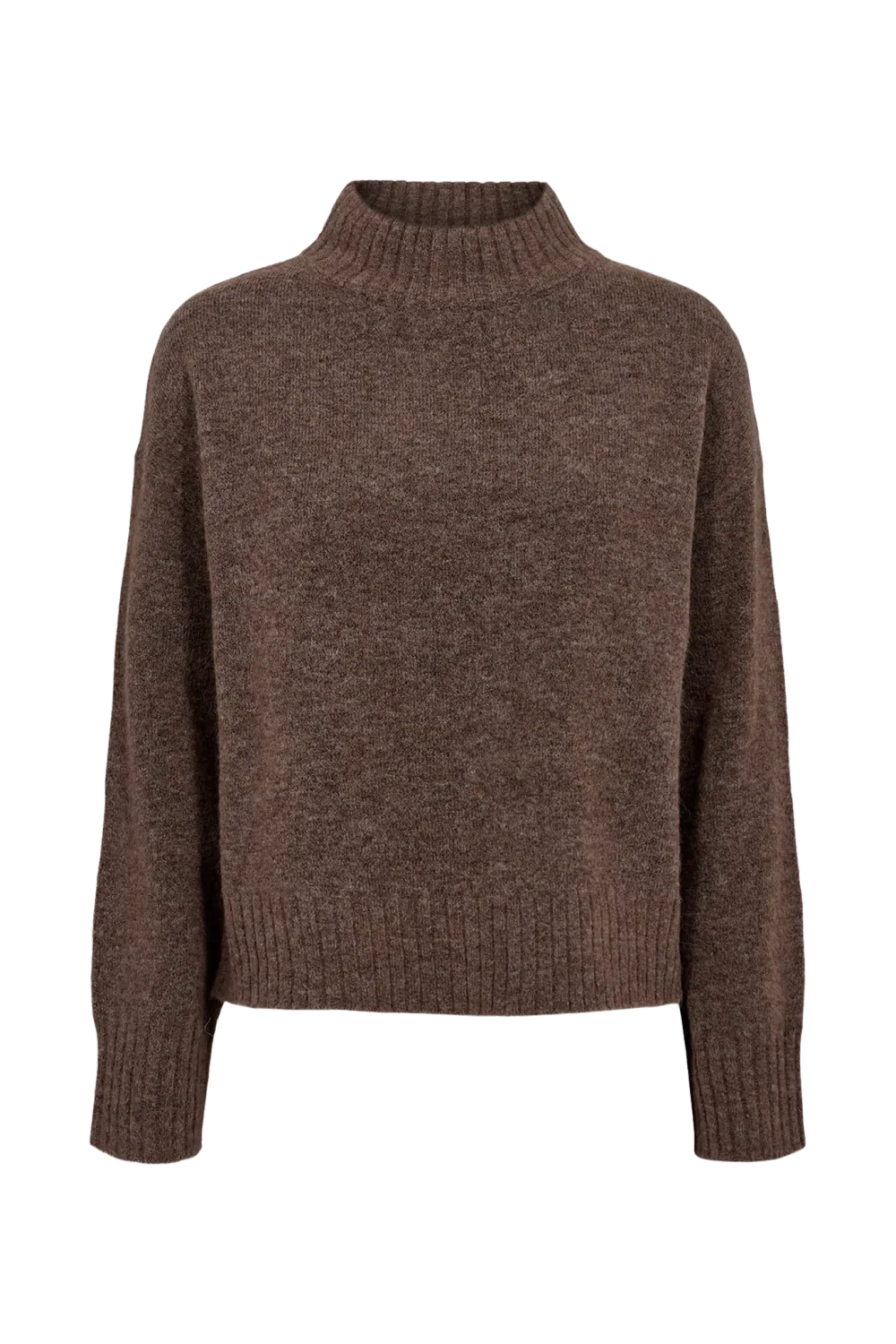 NUCARRA FUETTE PULLOVER - Deep Taupe Melange