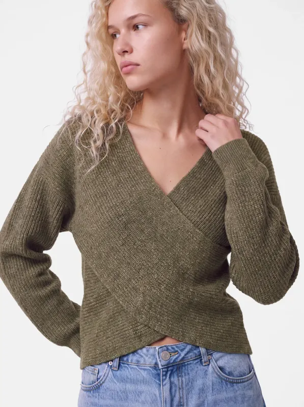 PCSILLY LS REV WRAP KNIT NOOS BC
