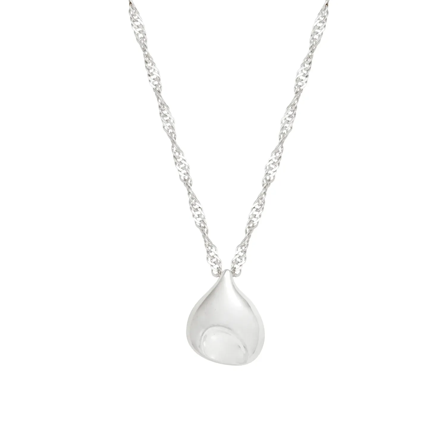 PETITE DIMPLE SILVER NECKLACE