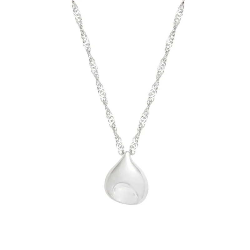 PETITE DIMPLE SILVER NECKLACE