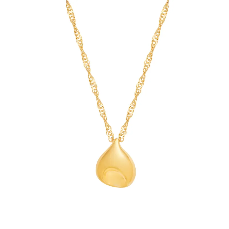 PETITE DIMPLE GOLD NECKLACE