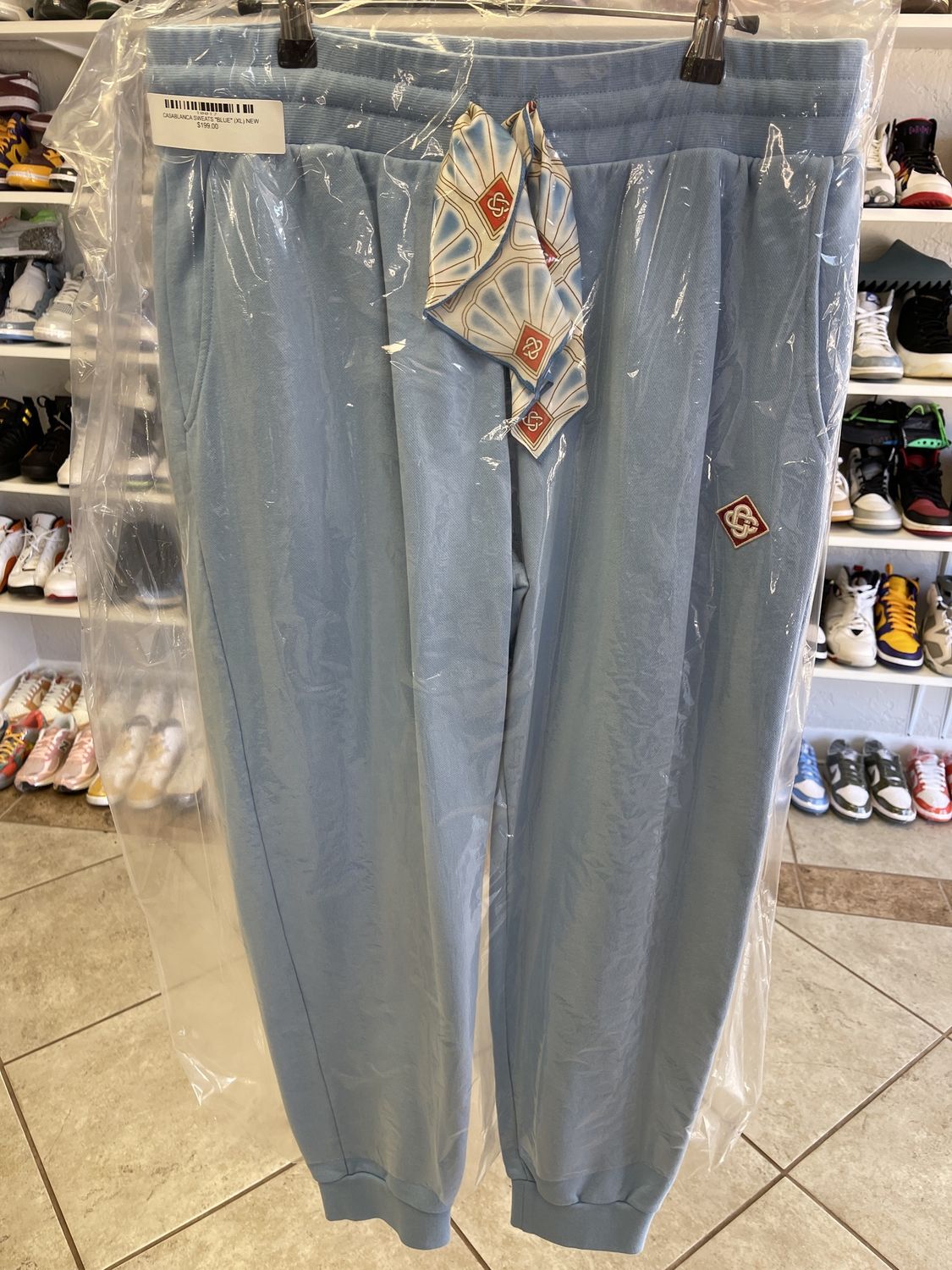 CASABLANCA SWEATS &quot;BLUE&quot;  (XL)  NEW