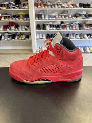 J5 “RED SUEDE”  SZ5Y  USED/NO BOX