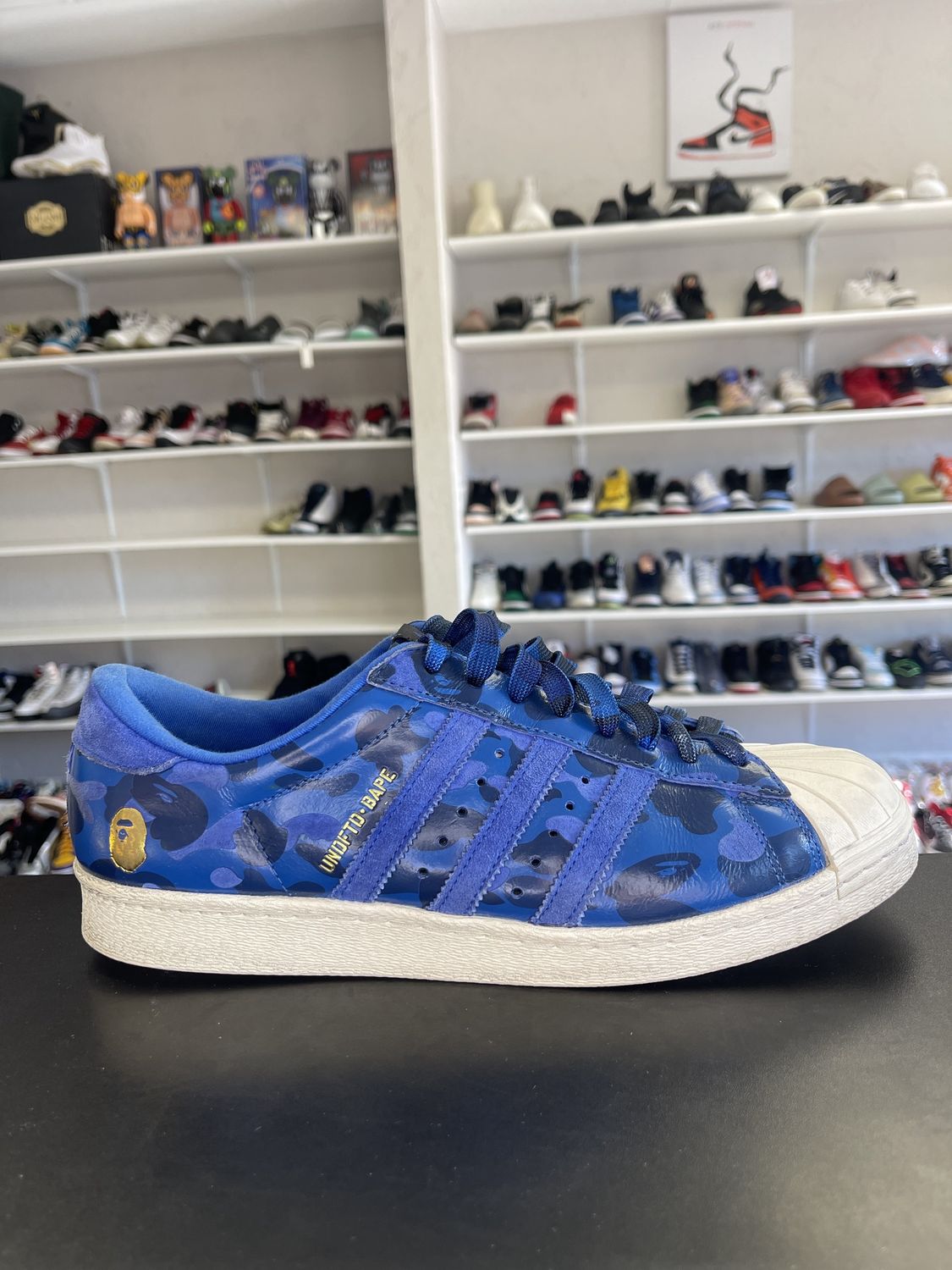 ADIDAS x BAPE “BLUE”  (SZ11)  USED/OG BOX (NO INSOLES)