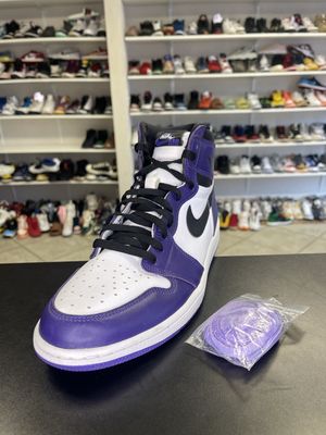 J1 “COURT PURPLE WHITE”  (SZ12)  USED/OG ALL