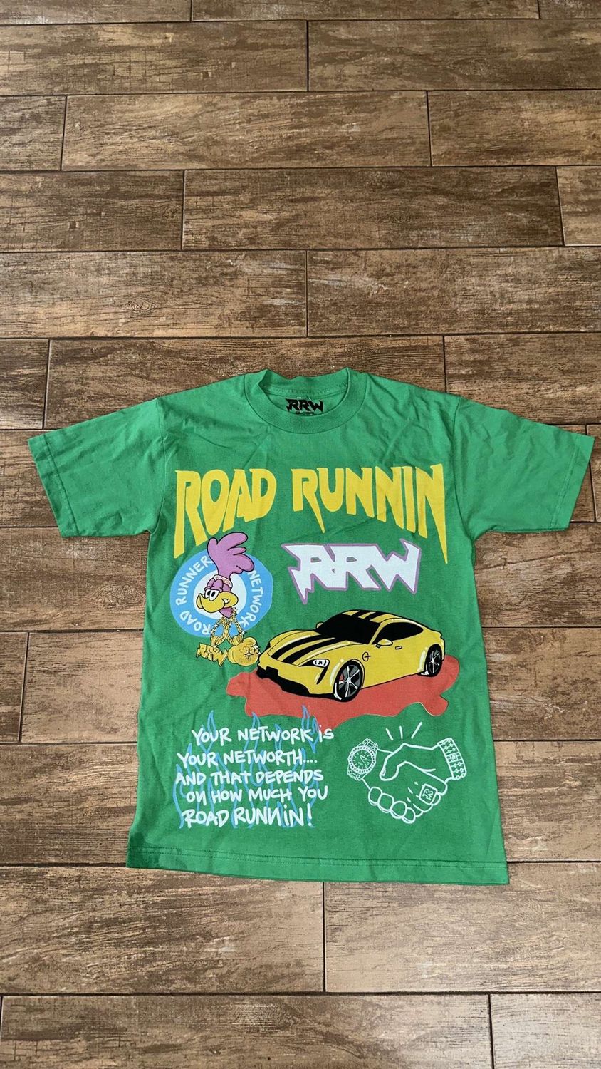 NETWORKMOBB x RRW TEE “GREEN”  (M)  NEW