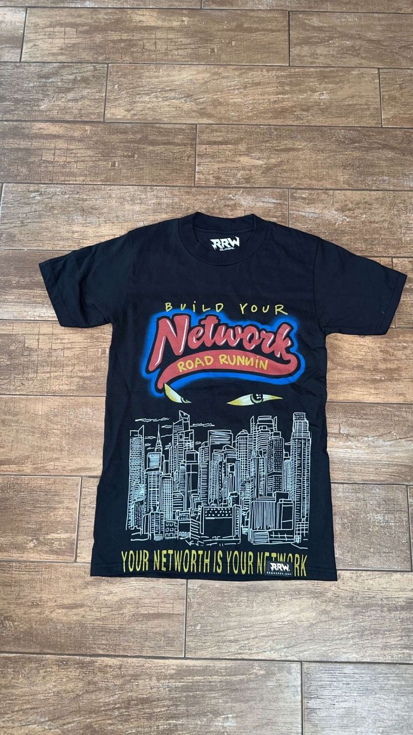 NETWORKMOBB x RRW TEE “BLACK”  (S)  NEW