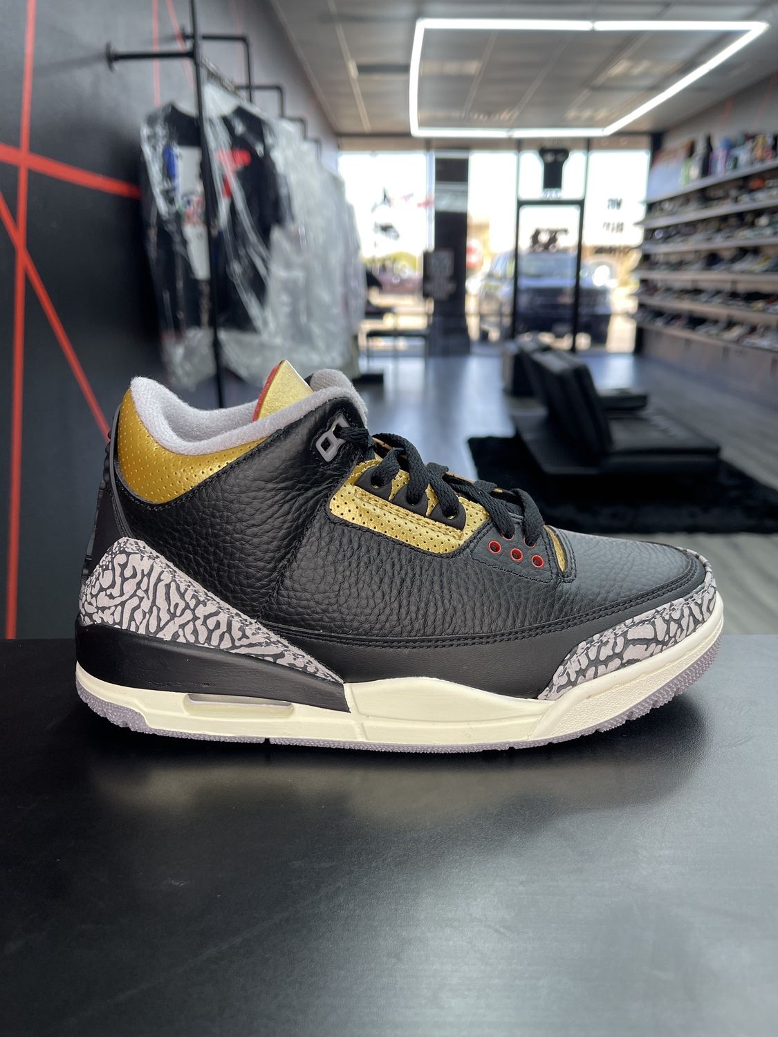 J3 “BLK CEMENT GOLD”  (SZ8W 6.5M)  NEW/OG ALL