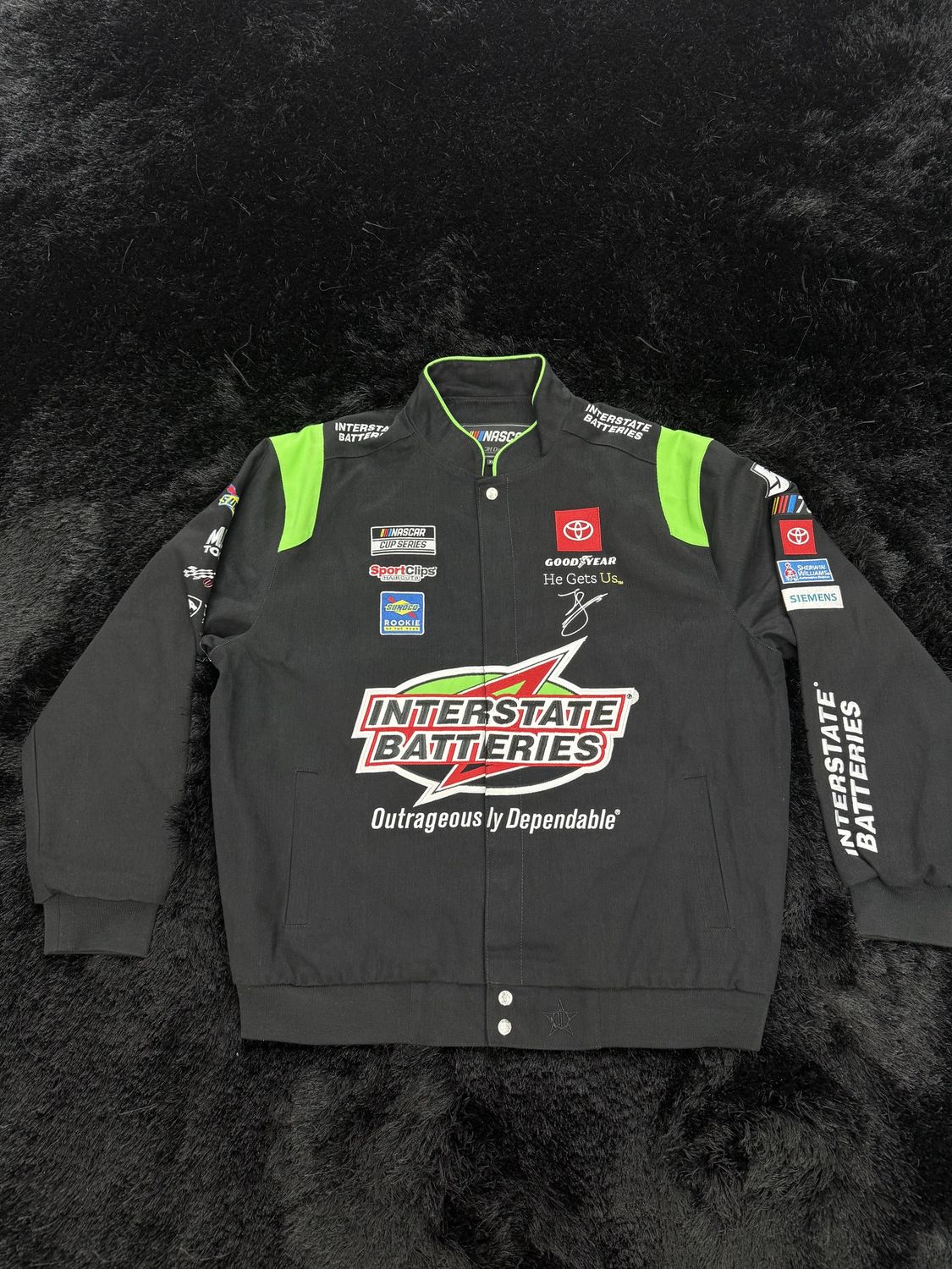 NASCAR JACKET “INTERSTATE BATTERIES”  (X-LARGE)  NEW