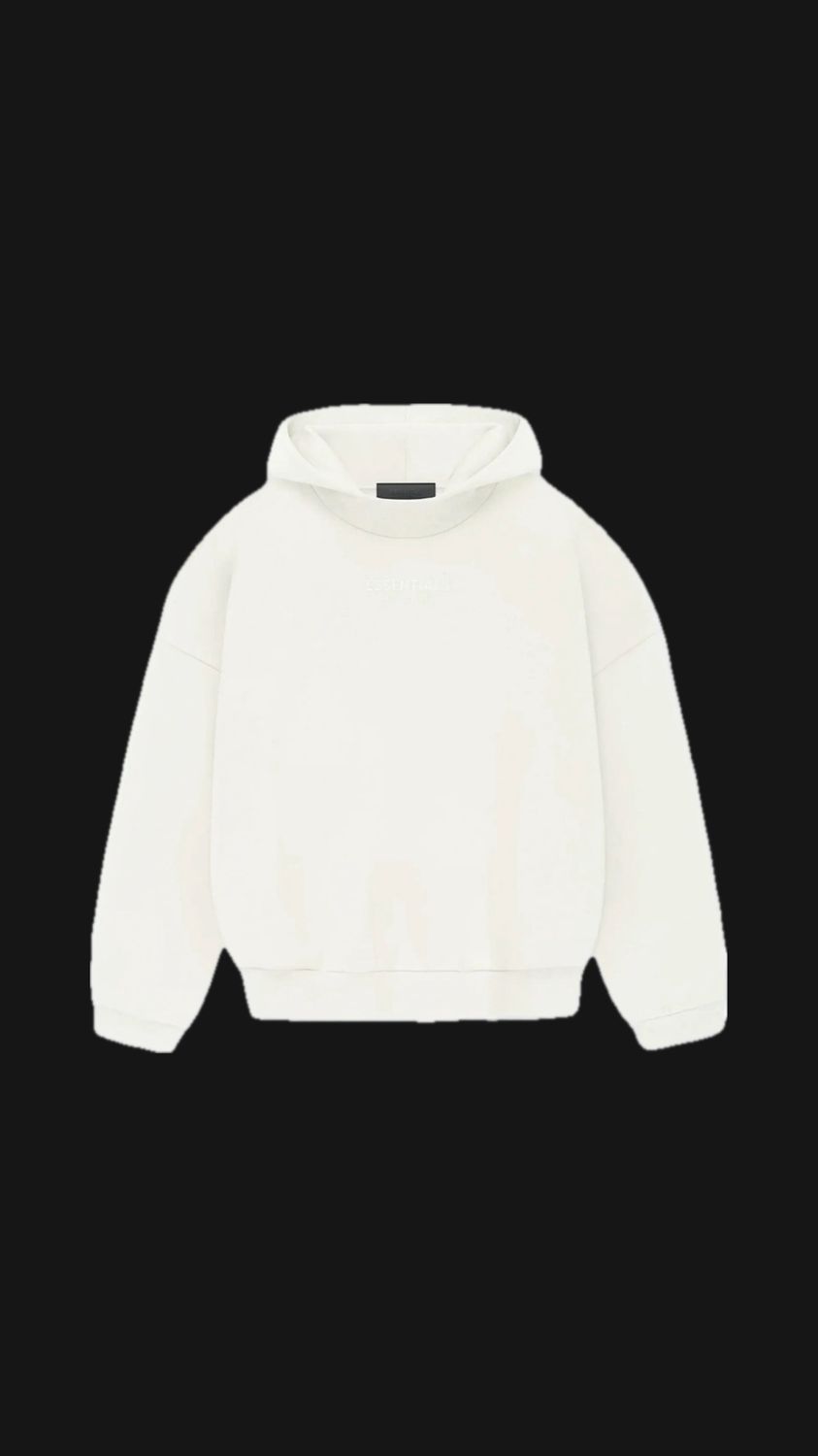 ESSENTIALS HOODIE “CLOUD DANCER”  (X-LARGE)  NEW