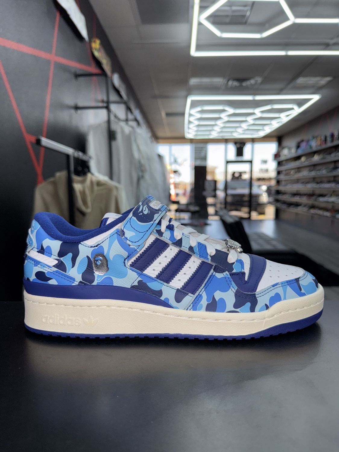 ADIDAS x BAPE FORUM 84 “30th ANNIVERSARY BLUE CAMO”  (SZ 10)  NEW/OG ALL