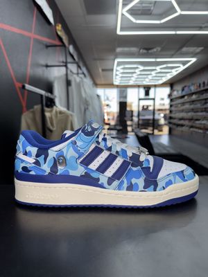 ADIDAS x BAPE FORUM 84 “30th ANNIVERSARY BLUE CAMO”  (SZ 10)  NEW/OG ALL