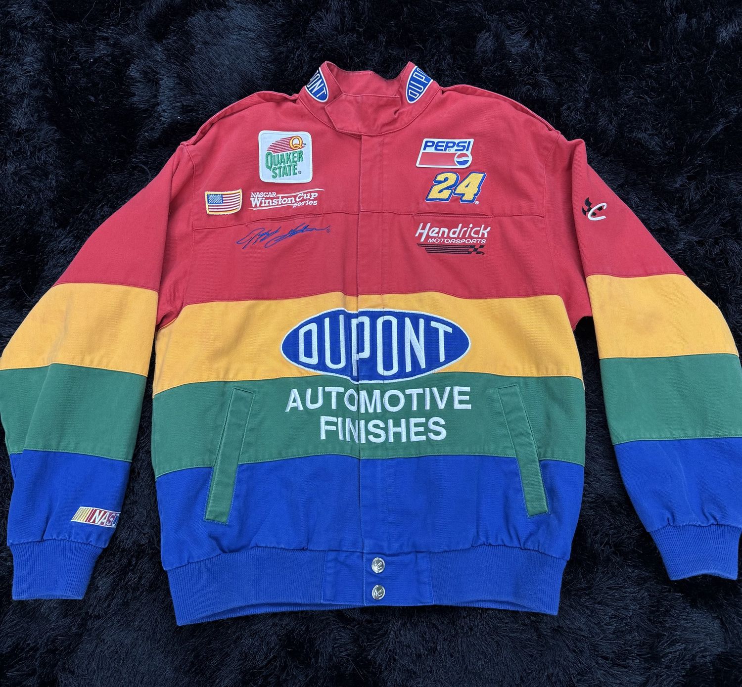 NASCAR JACKET “OUPONT”  (MEDIUM)  USED