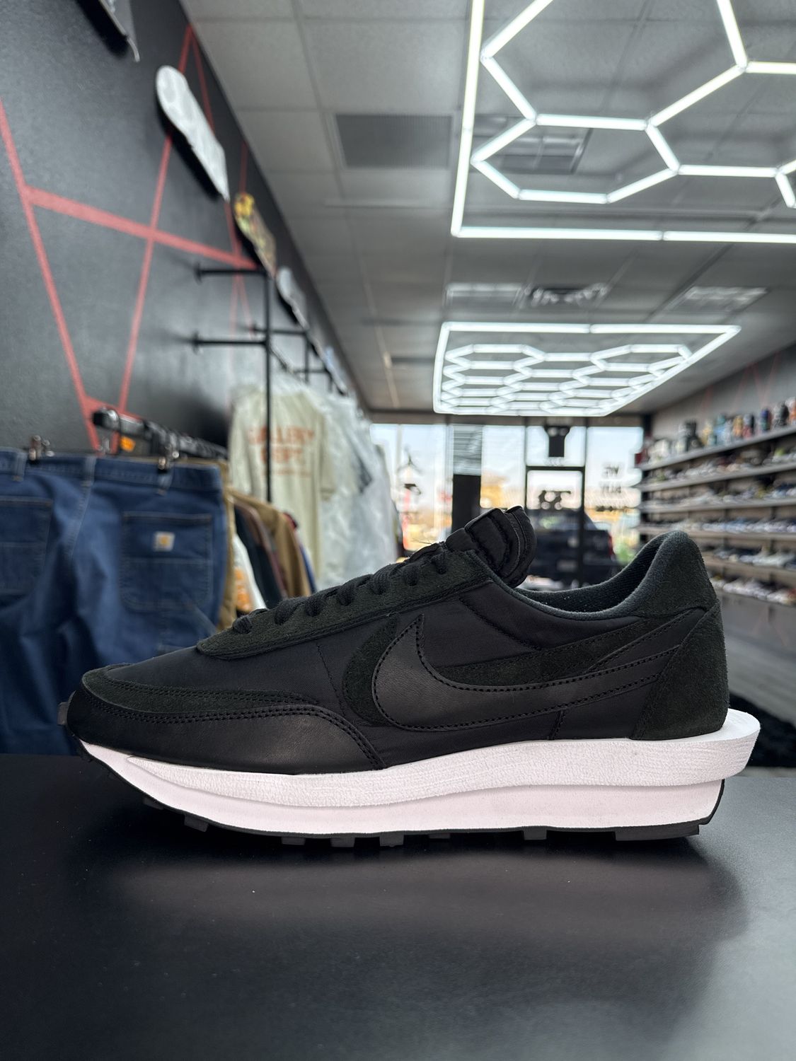 NIKE WAFFLE SACAI “BLK NYLON”  (SZ 14)  USED/OG ALL