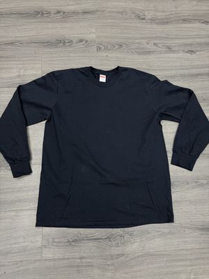 SUPREME TEE “NAVY”  (X-LARGE)  USED