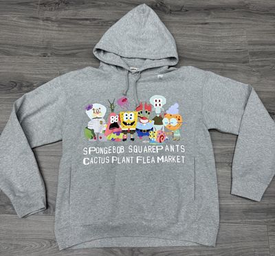 CPFM x SPONGEBOB HOODIE “GRAY”  (LARGE)  NEW
