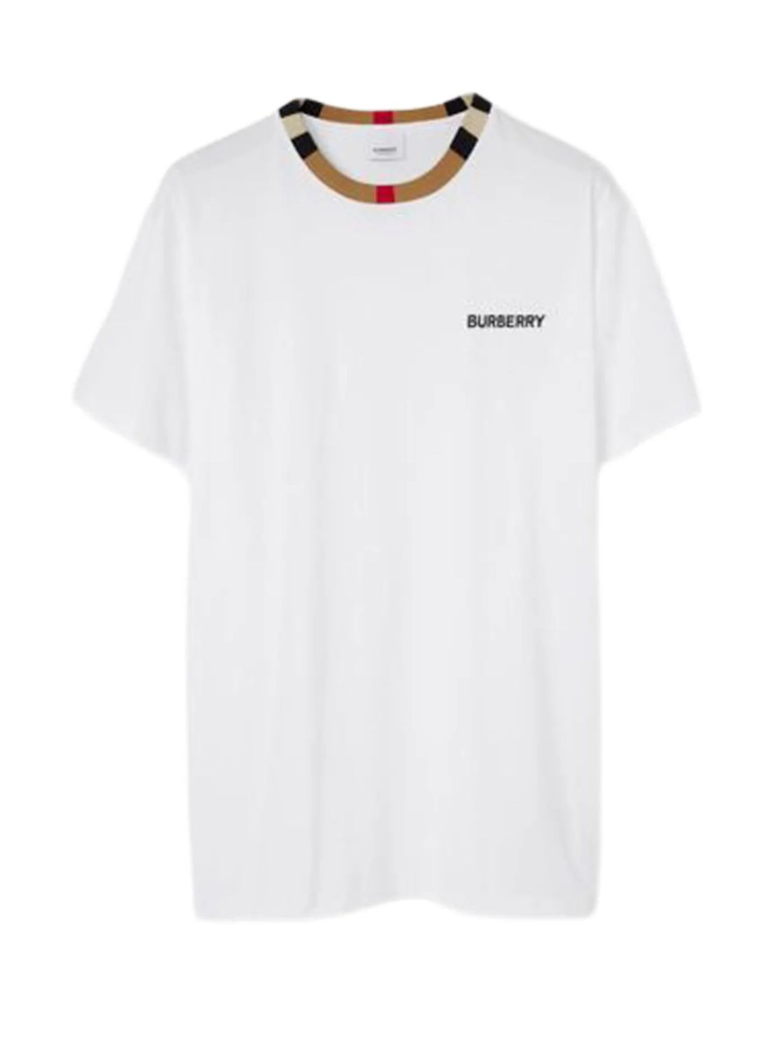 BURBERRY ICON TEE “WHT”  (X-LARGE)  NEW