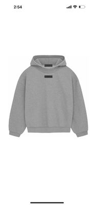 ESSENTIALS HOODIE “DARK HEATHER”  (2XL)  NEW